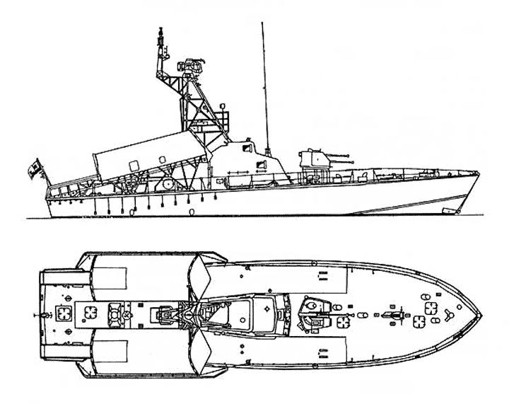 Ракетный катер"пр.183Р"